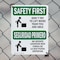 Signmission Safety Culture Sign, 7 in Width, Plastic, Rectangle, Bilingual OS-2PACK-SF-P-710-L-10768 - alternate 5